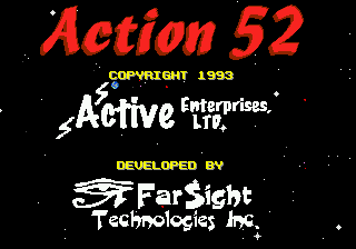 Заставка игры Action 52